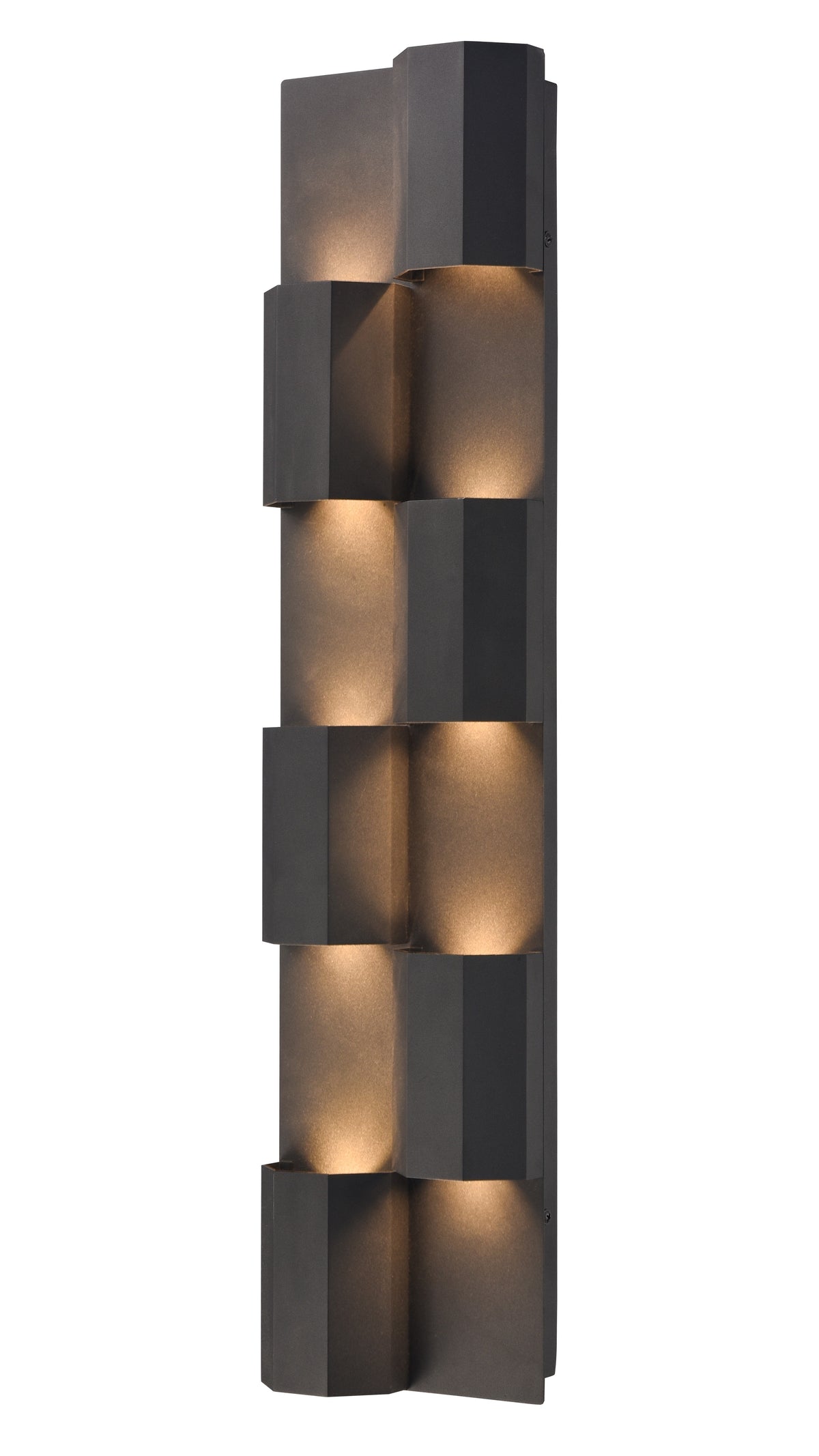 Arabela Skyline satin black outdoor wall sconce 65061