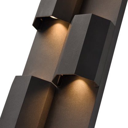 Arabela Skyline satin black outdoor wall sconce 65061 view 5