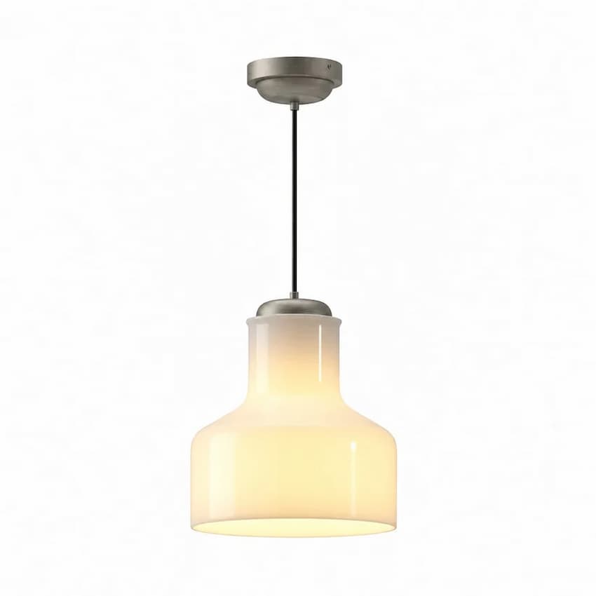 Alora Mood PD540411BNGO Westlake 11-Inch 1-Light Pendant in Brushed Nickel Finish with Glass Shade