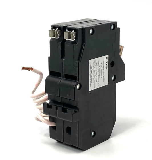 Eaton 2-Pole 30A 120/240V CH Series Ground Fault Circuit Breaker, Plug-In Mount, 10kA Interrupt, Thermal Magnetic Trip, UL Listed