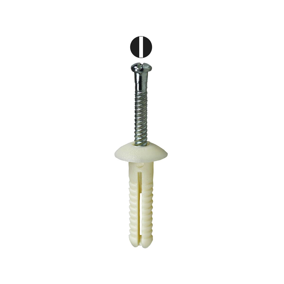 Dottie 711TP Dottie 3/16 in x 1 in Nylon Button Head Drive Anchor Kit with Pin Tuff Pack 711TP