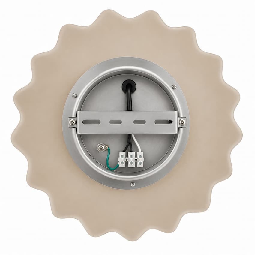 Alora Mood WV436910AWOP-3WCCT-UNV Soleil Modern LED Vanity Light in Antique White with Opal Glass, Sunburst Design and Selectable 2700K, 3000K or 4000K Color Temperature