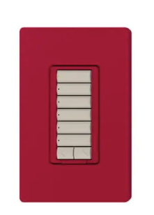 Lutron seeTouch 6-button keypad in Hot