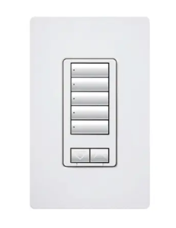 Lutron seeTouch 5-button keypad in Midnight