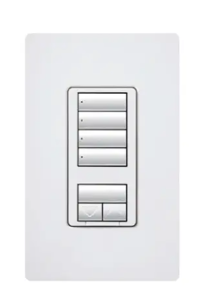 Lutron seeTouch 4-button keypad in Almond