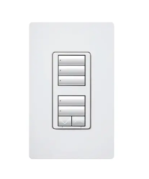 Lutron seeTouch keypad in Almond