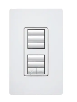 Lutron seeTouch keypad in Ivory