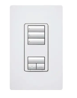 Lutron seeTouch 3-button keypad in Hot