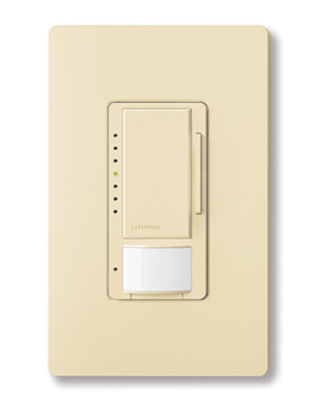 Lutron Maestro vacancy sensor switch in Ivory