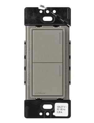 Lutron Sunnata Sunnata 2-button keypad in Cobblestone