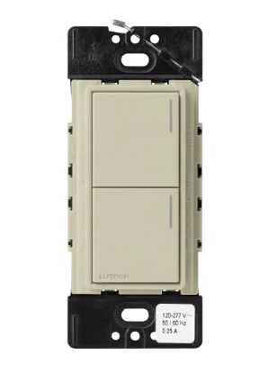 Lutron Sunnata Sunnata 2-button keypad in Clay