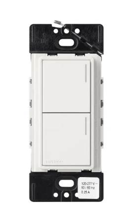 Lutron Sunnata Sunnata 2-button keypad in Architectural White