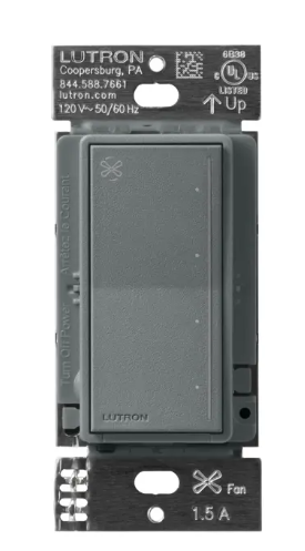 Lutron Sunnata 4-speed fan control in Slate