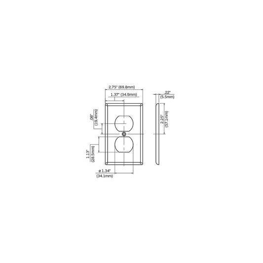 Leviton 80703-REW Wallplate