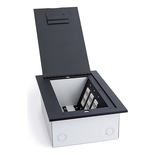 Lew Electric 8200 Black recessed floor box