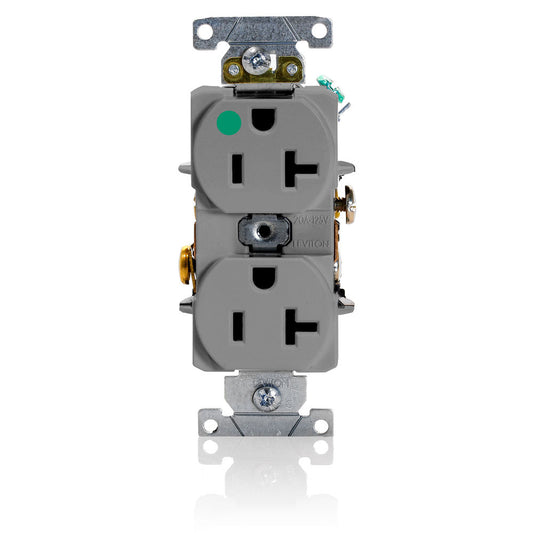 Leviton 8300-HGY Receptacle