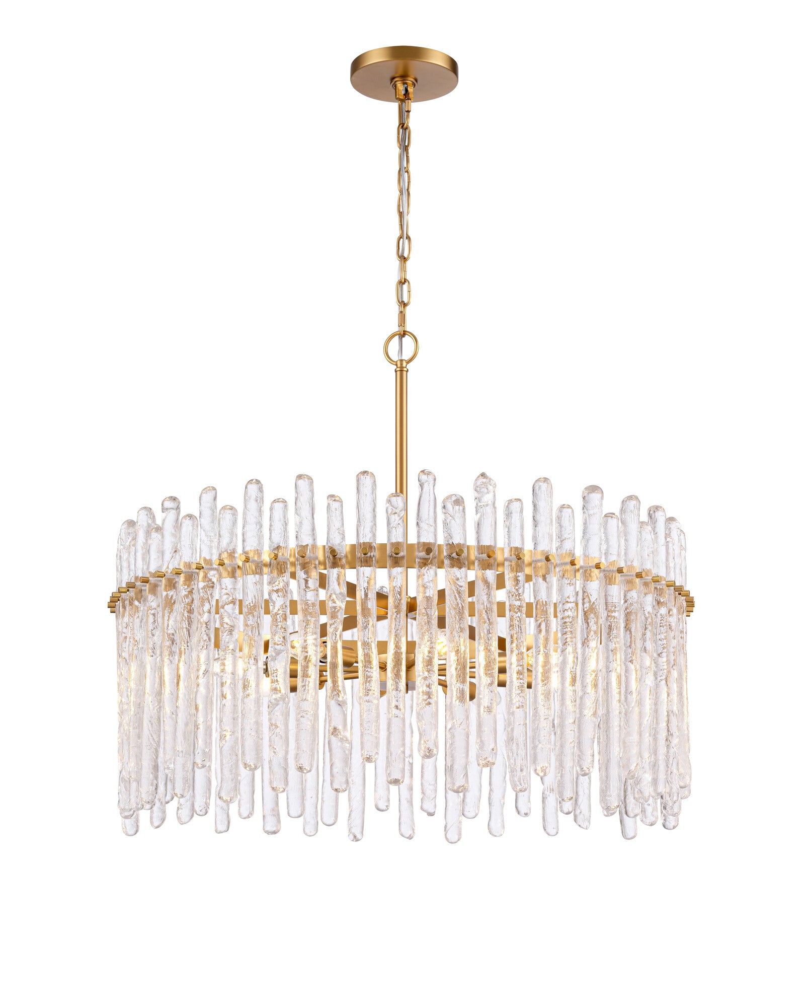 Arabela Icicles satin brass pendant 85101-8