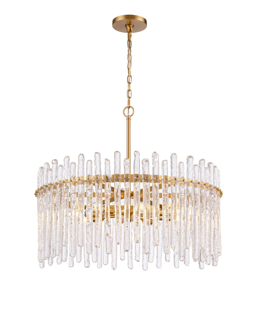 Arabela Icicles satin brass pendant 85101-8