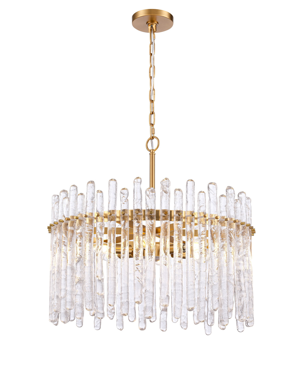 Arabela Icicles satin brass pendant 85102-6