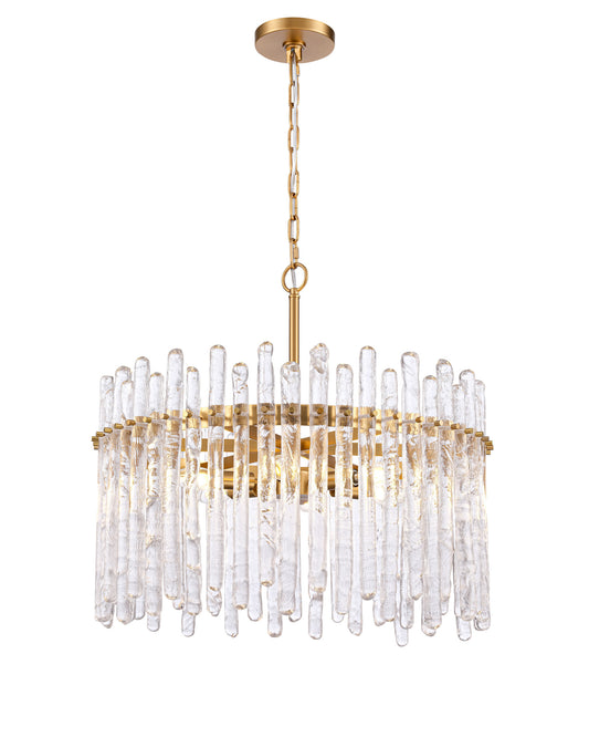 Arabela Icicles satin brass pendant 85102-6