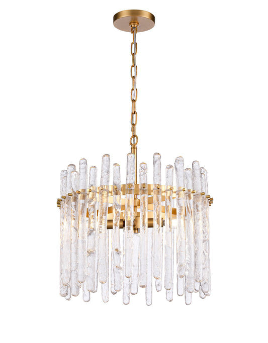 Arabela Icicles satin brass pendant 85103-4