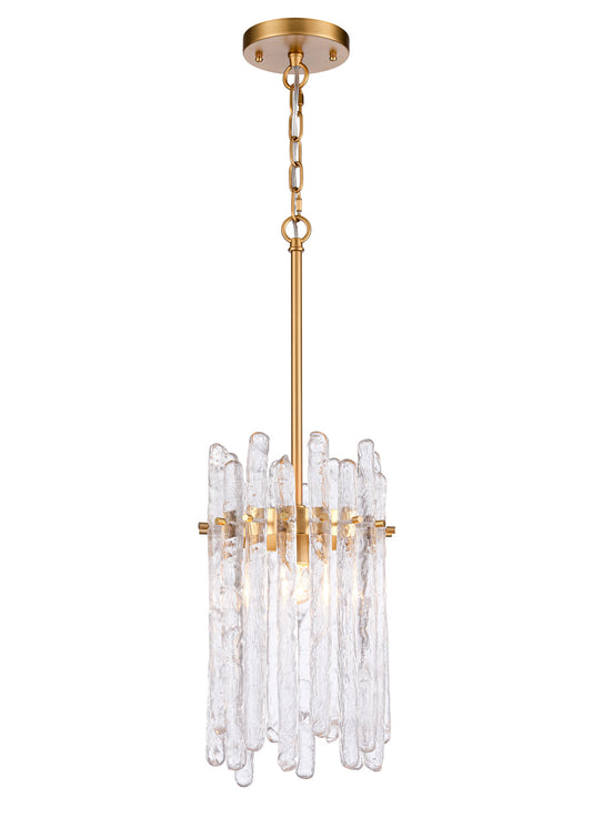 Arabela Icicles satin brass pendant 85104-1