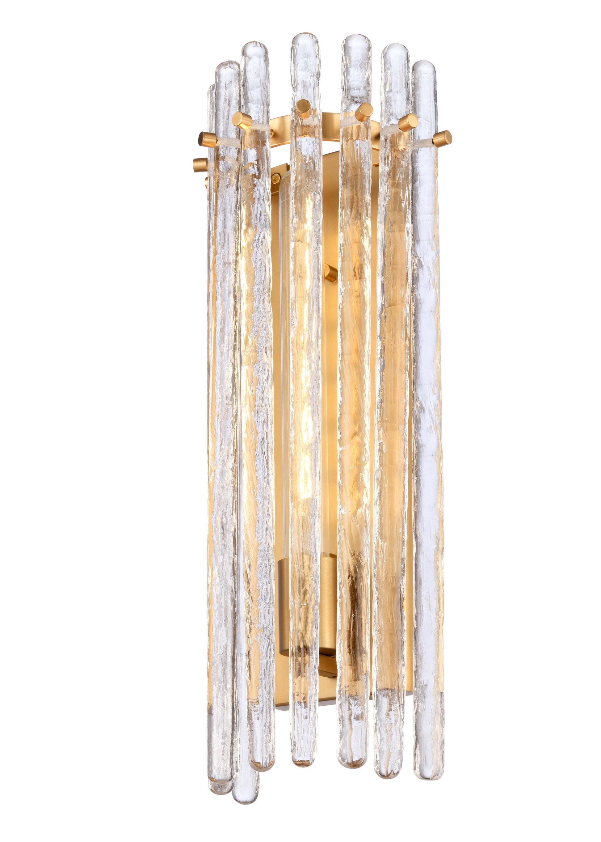 Arabela Icicles satin brass wall sconce 85106-1