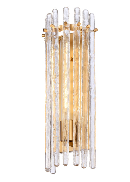 Arabela Icicles satin brass wall sconce 85106-1