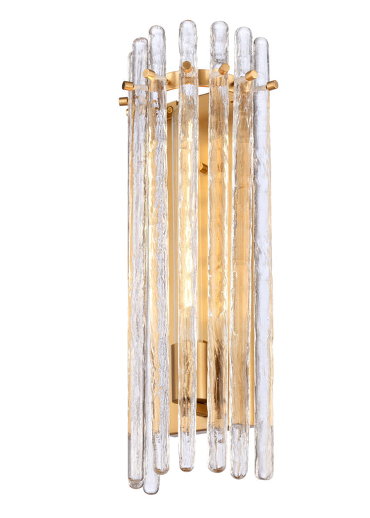 Arabela Icicles satin brass wall sconce 85106-1