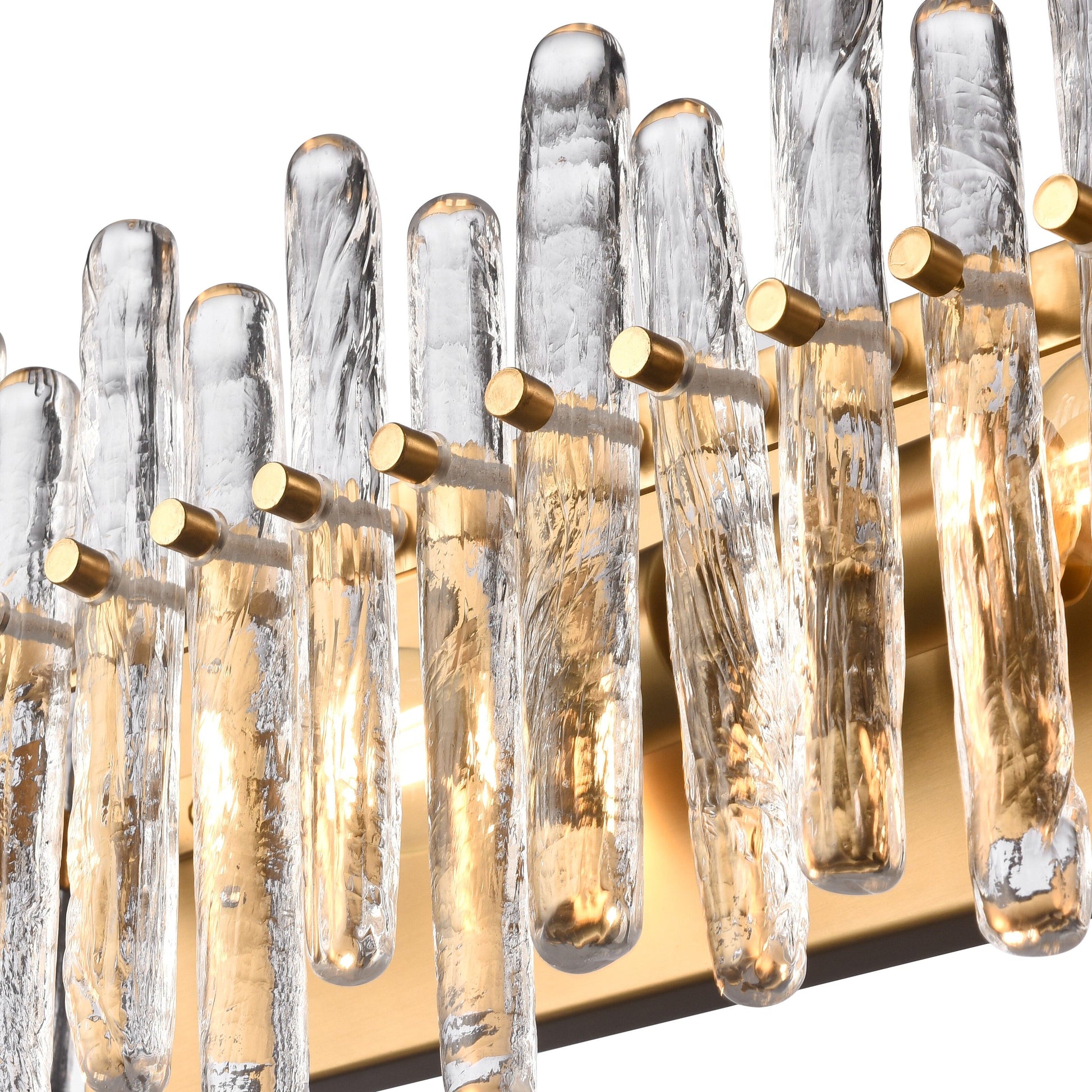 Arabela Icicles satin brass vanity light 85108-4 view 5