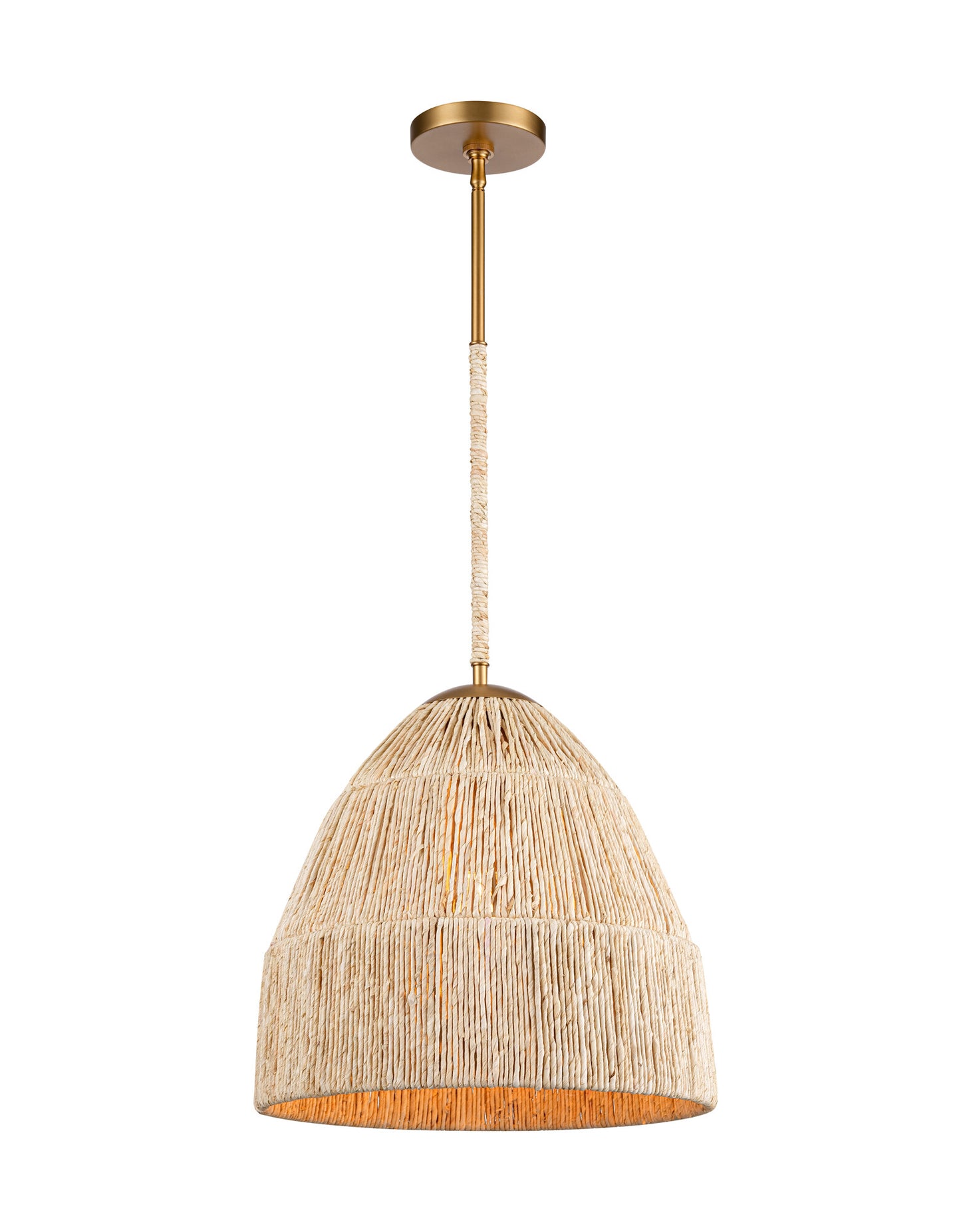 Arabela Copa satin brass pendant 85113-1