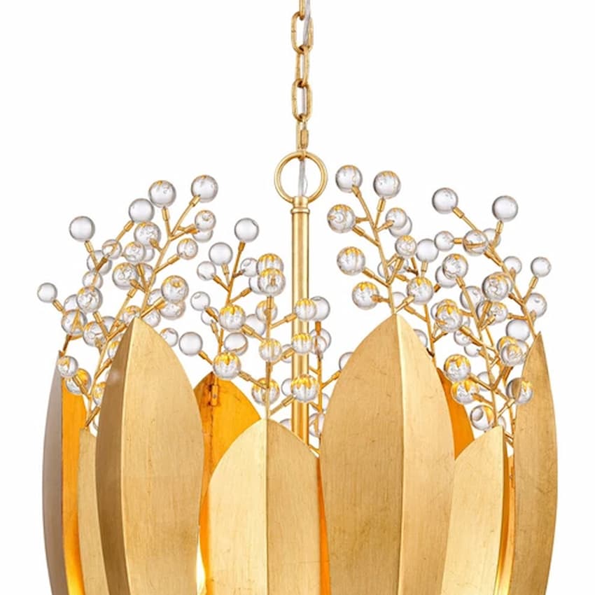 Arabela Lighting Callista 85131-6 organic modern chandelier with six E12 candelabra lights and elegant upward-directed illumination