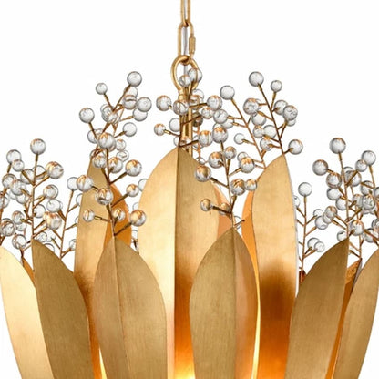 Arabela Lighting Callista 85132-9 organic modern chandelier with nine B10 E12 candelabra lights and elegant upward illumination