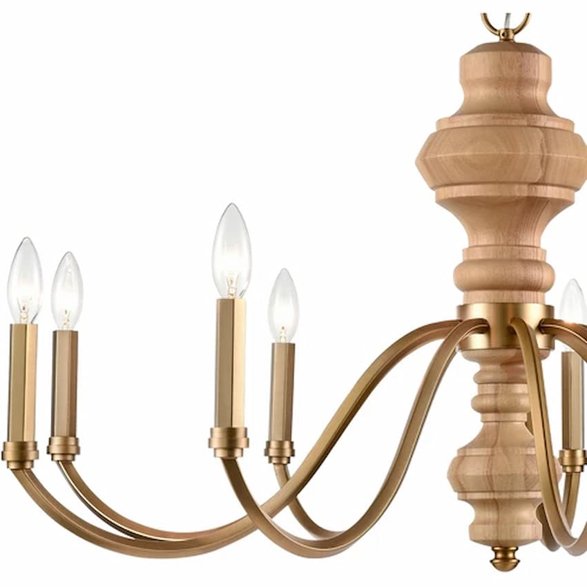 Arabela Lighting French Country 85142-9 chandelier with nine E12 candelabra lights and refined French Tuscan-inspired design