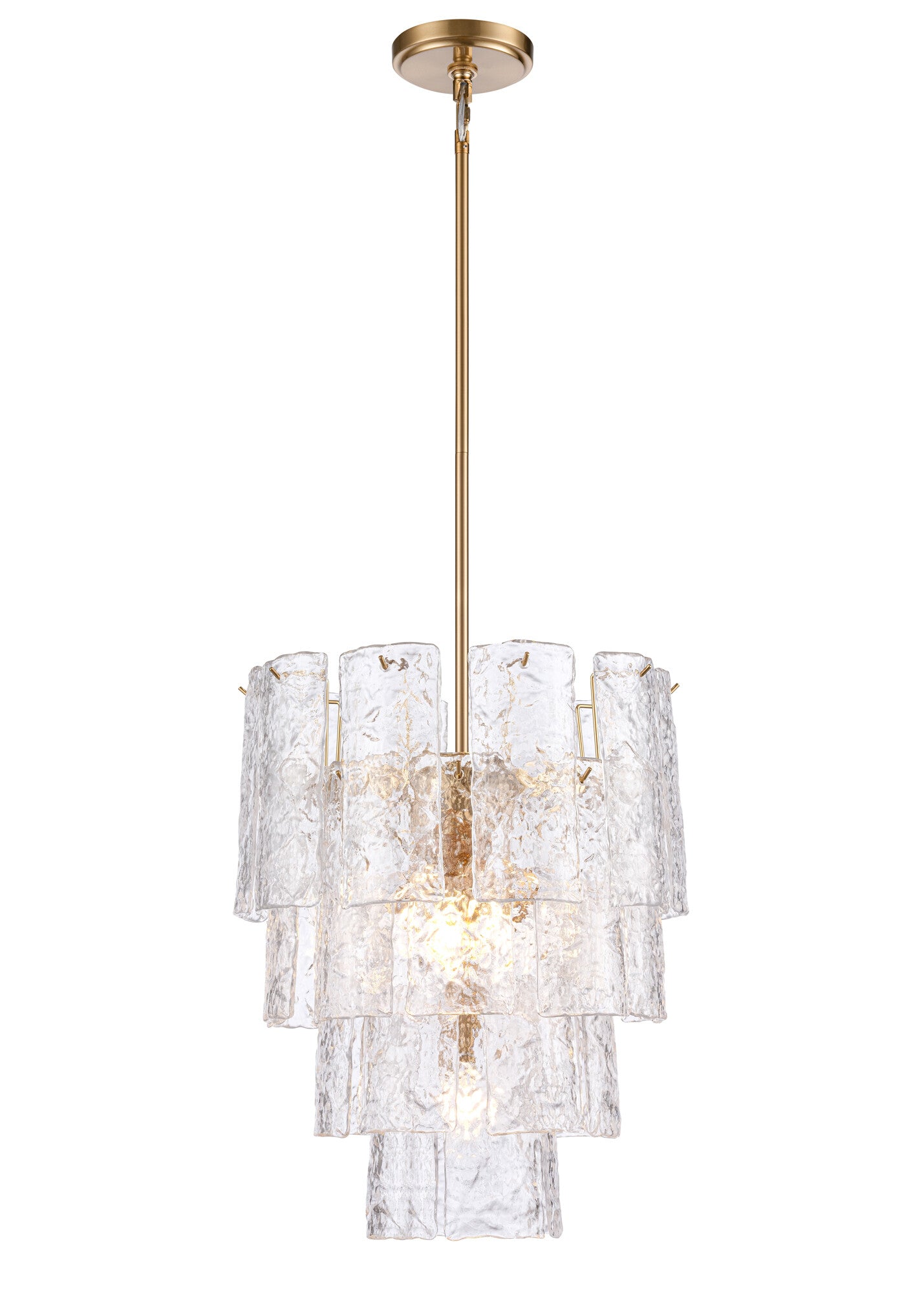 Arabela Fire and Ice lacquered gold chandelier 85161-5