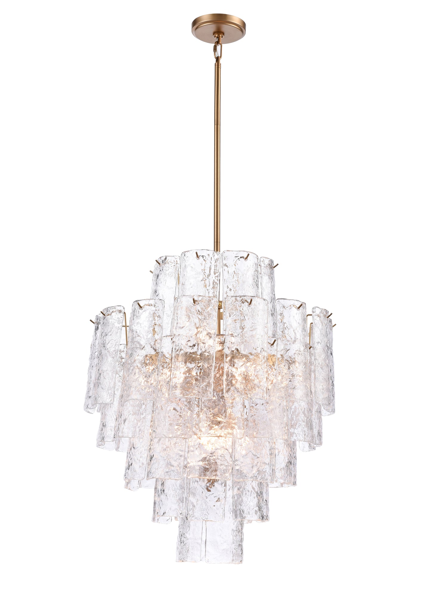 Arabela Fire and Ice lacquered gold chandelier 85162-13