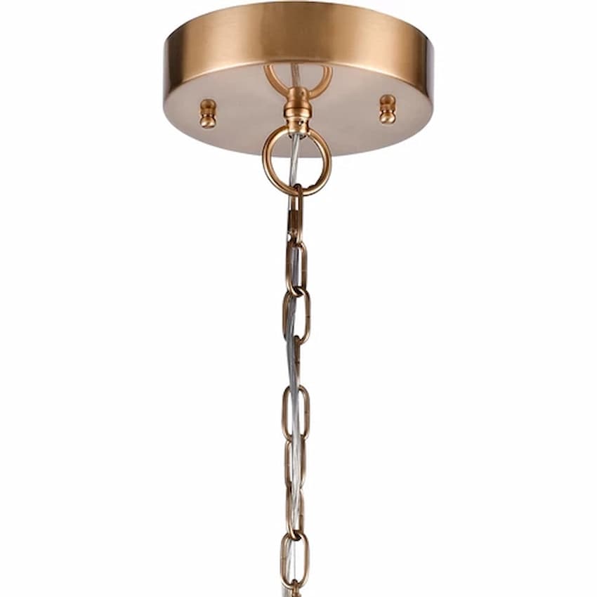 Arabela 85192-8 Calla chandelier with eight illuminated clear glass flowers and elegant nature-inspired lily design