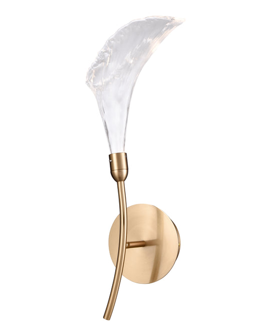 Arabela Calla satin brass wall sconce 85194-1
