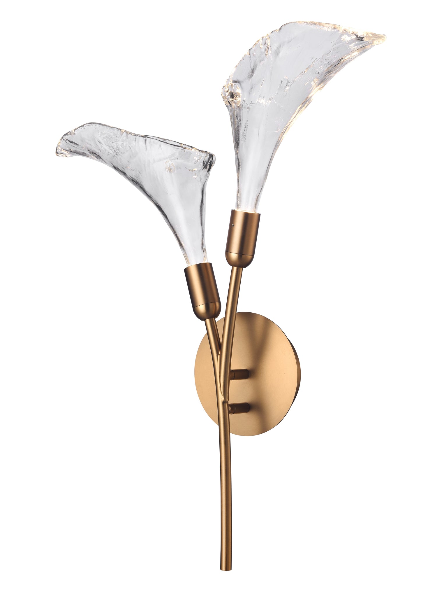 Arabela Calla satin brass wall sconce 85195-2