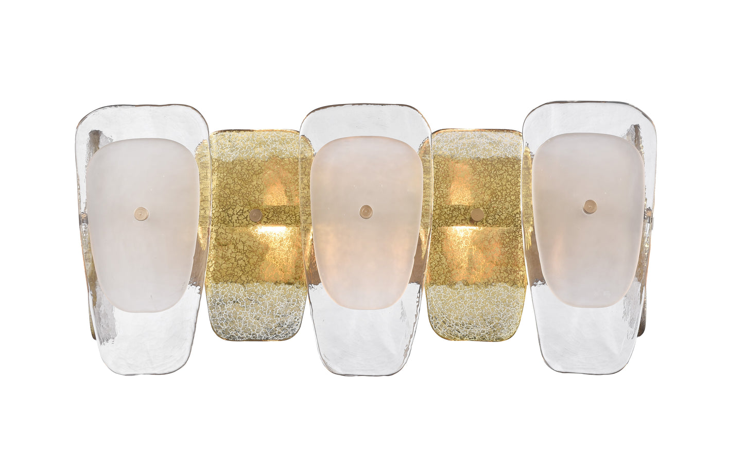 Arabela Strata lacquered gold vanity light 85205-2