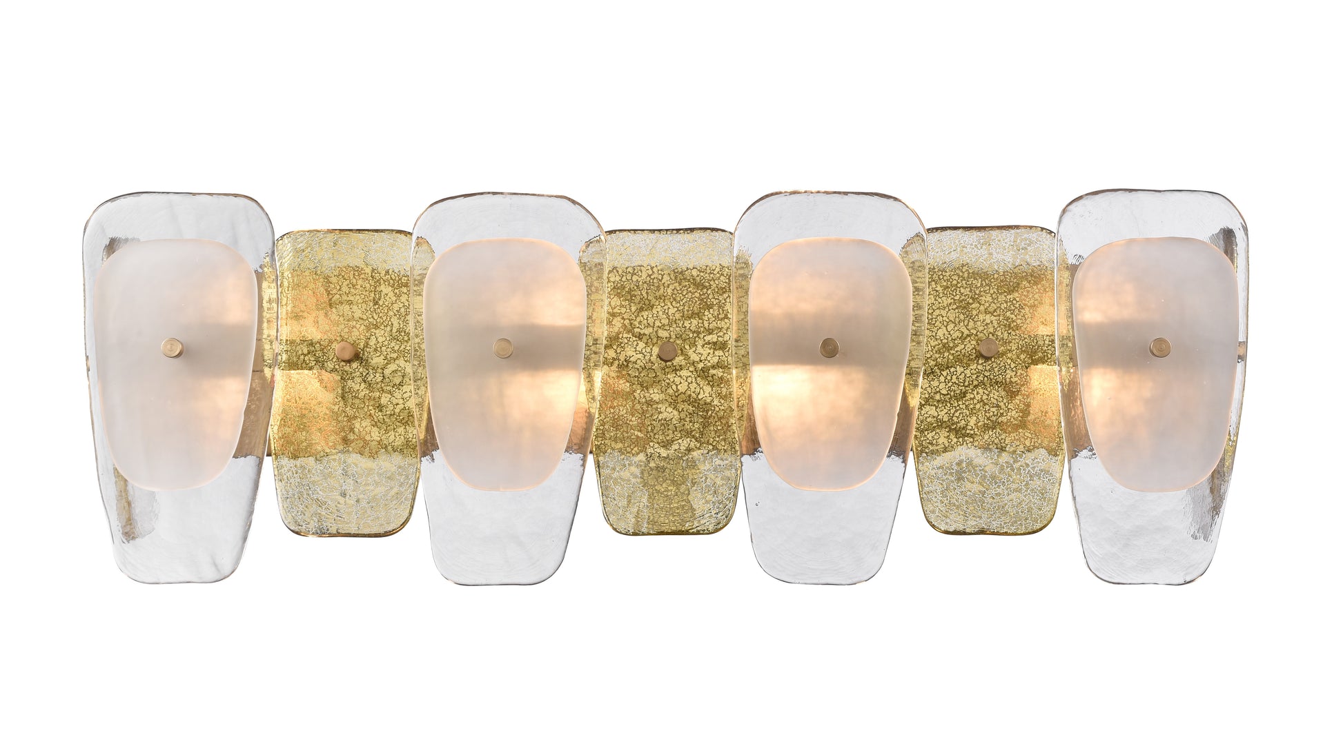Arabela Strata lacquered gold vanity light 85206-4