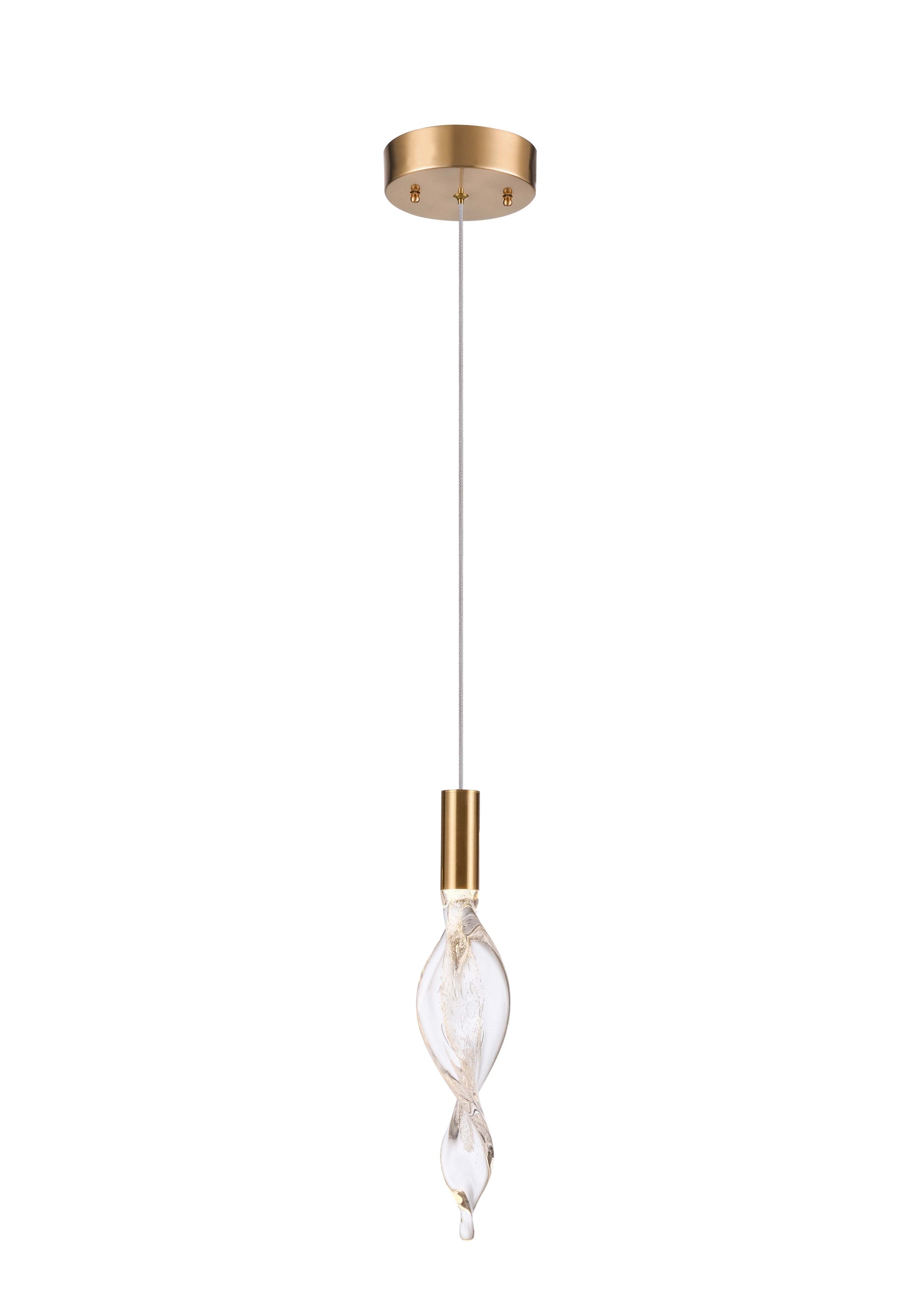 Arabela Aurora satin brass pendant 85211-1
