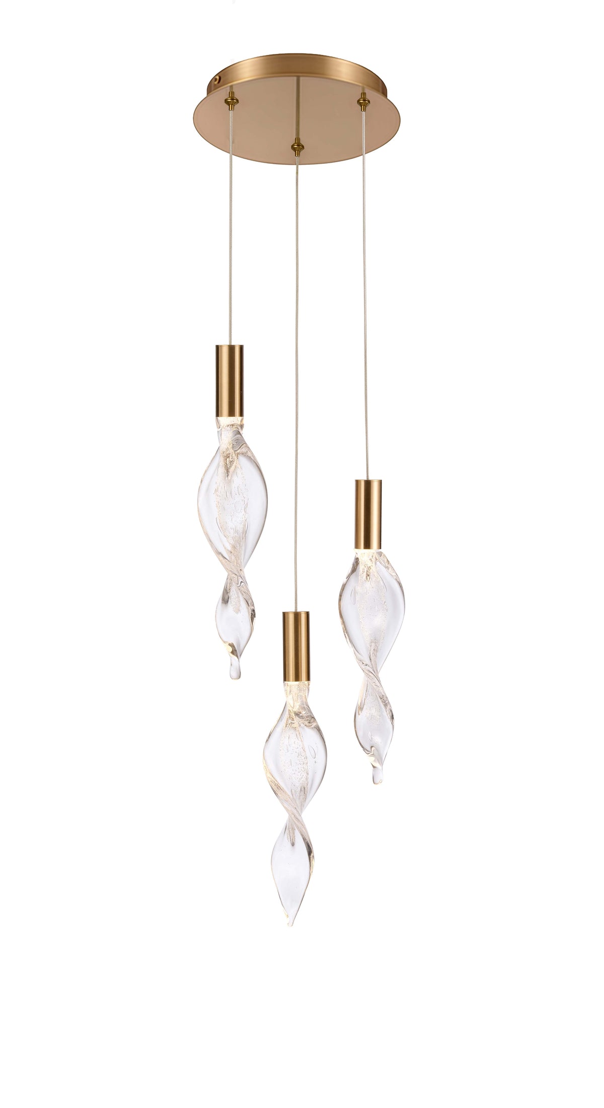 Arabela Aurora satin brass pendant 85212-3