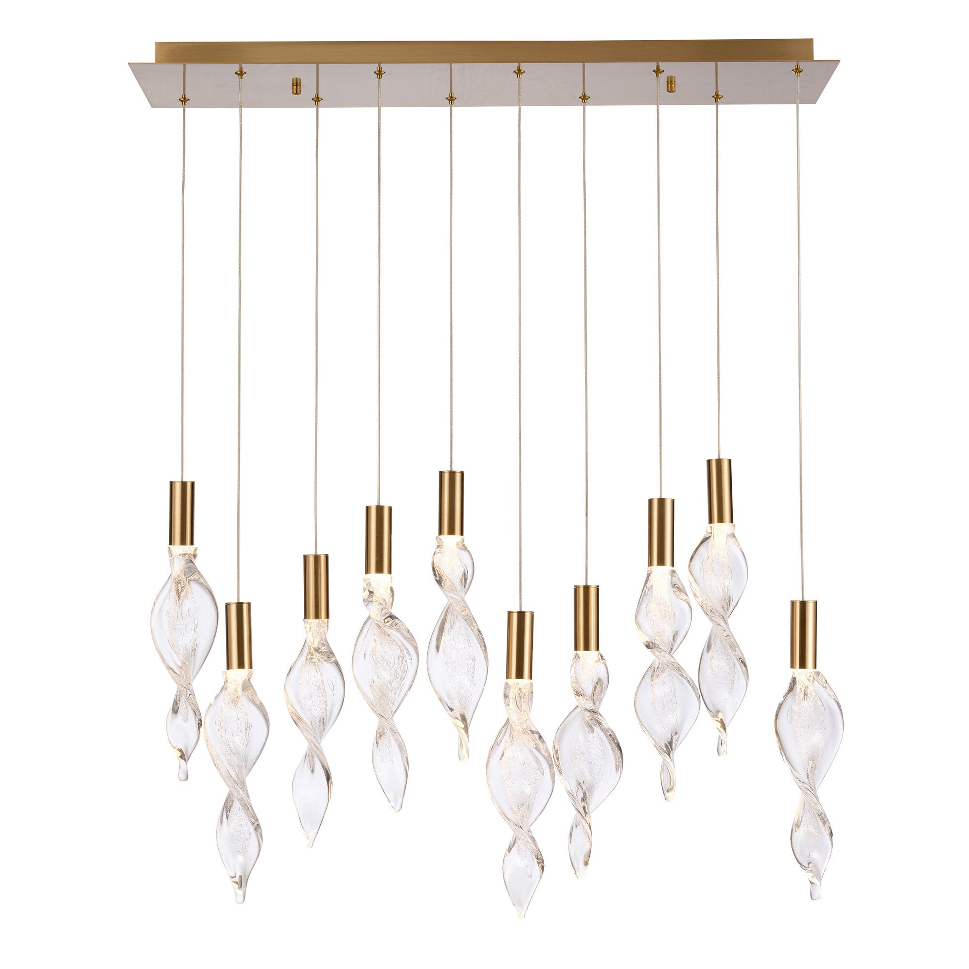 Arabela Aurora satin brass pendant 85215-10