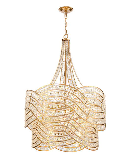 Arabela Anastasia lacquered gold chandelier 85232-12