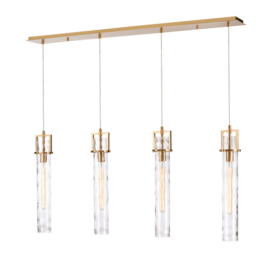 Arabela Jayden lacquered gold linear chandelier 85245-4