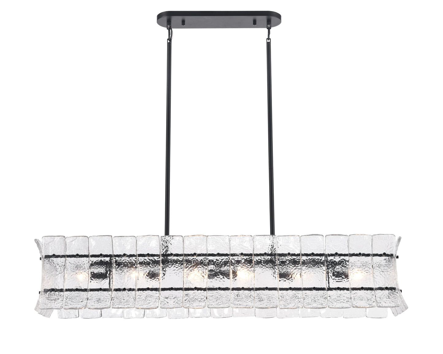 Arabela Sophie matte black linear chandelier 85254-6