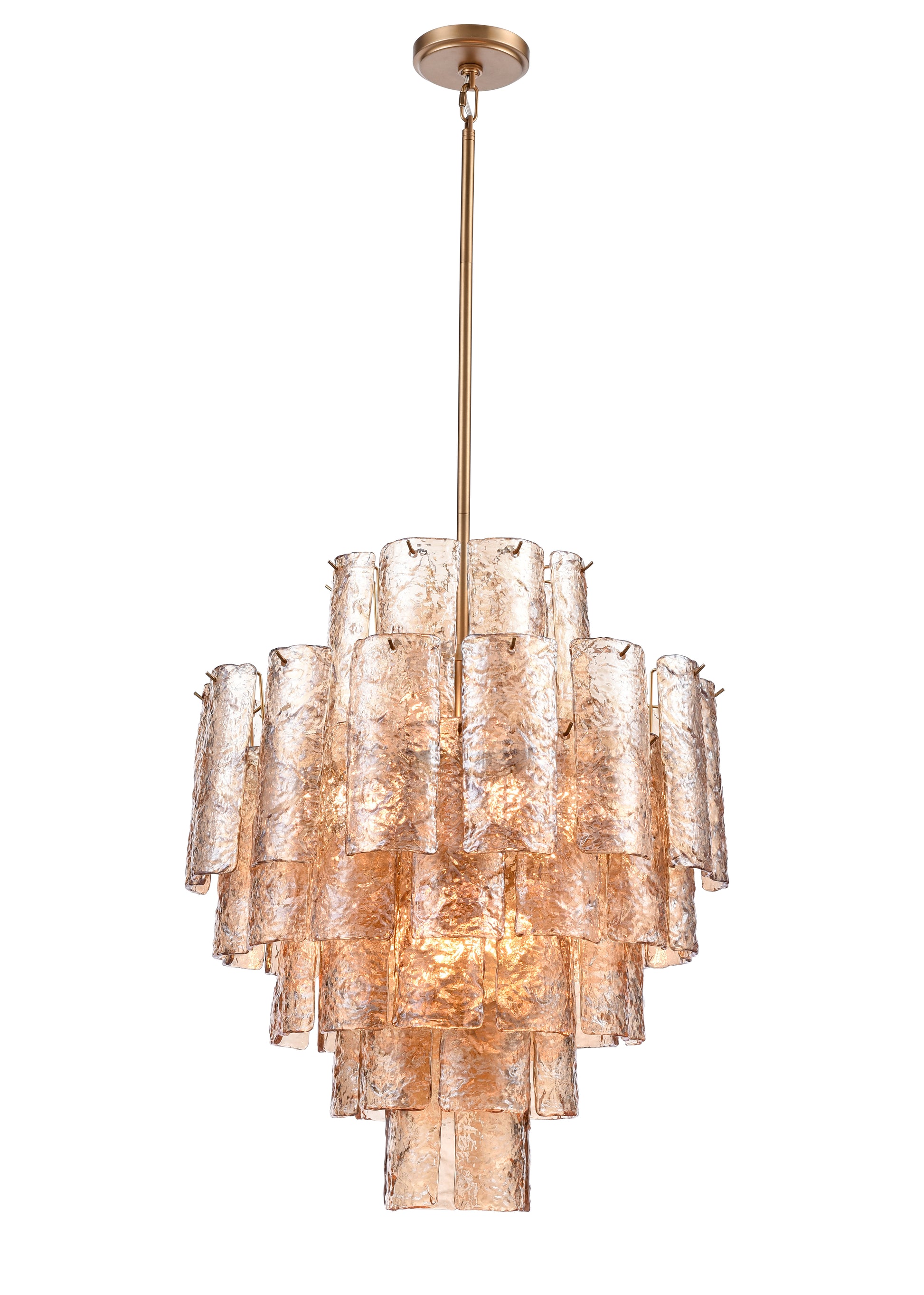 Arabela Fire and Ice lacquered gold chandelier 85262-13