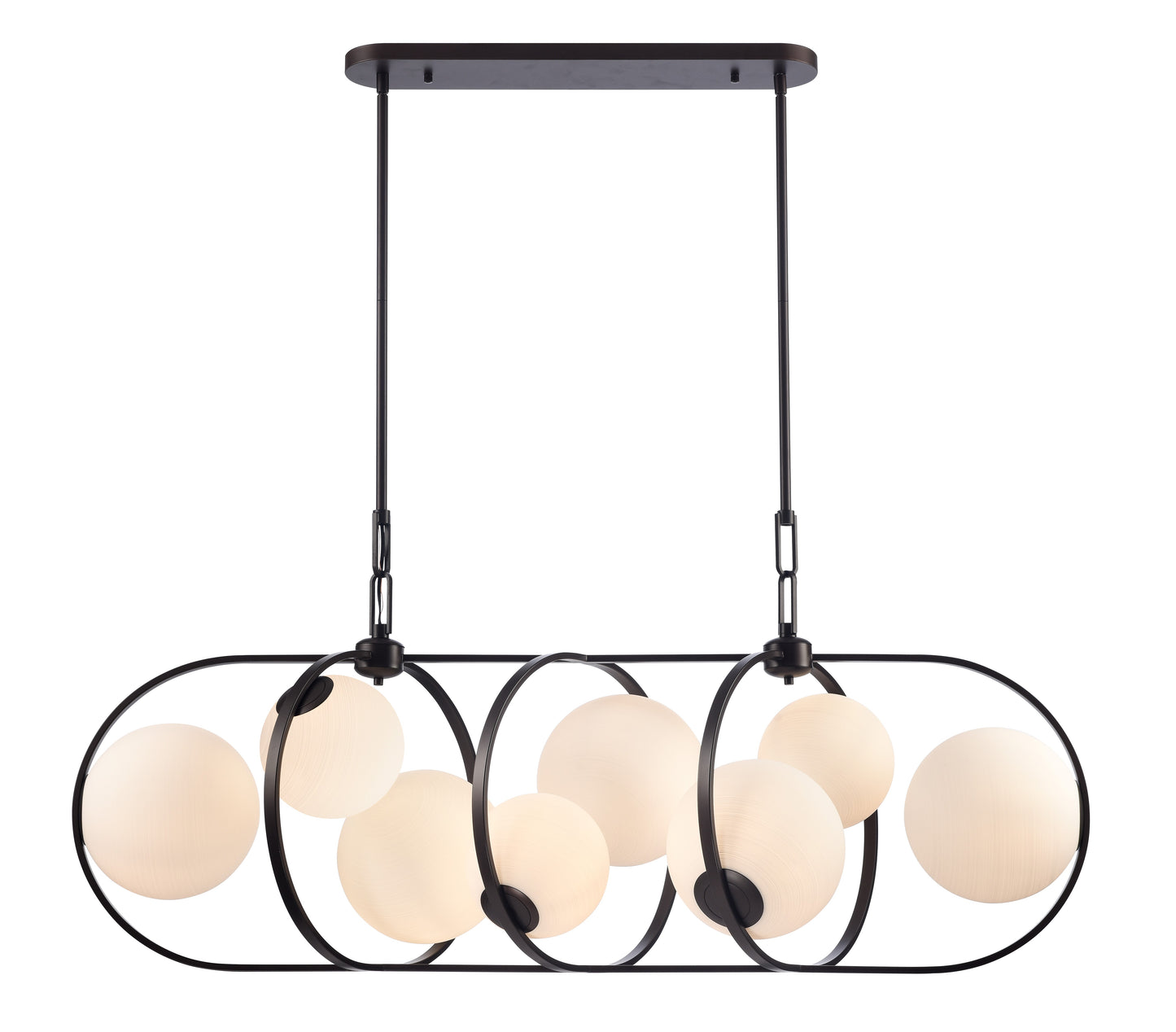 Arabela Concentro dark bronze linear chandelier 85273-8