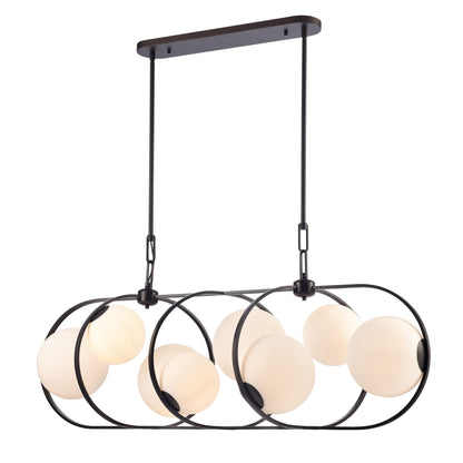 Arabela Concentro dark bronze linear chandelier 85273-8 view 2